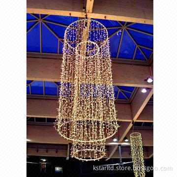 LED Curtain Light with 2 x 5m Size and 1,000 LED Per Set, with End to End Connector for Outdoor, CE